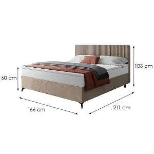 Obrazek Łóżko Wave z topperem 160x200 Manila 21/Tilia 17