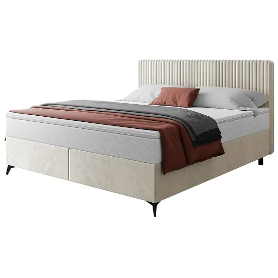 Obrazek Łóżko Wave z topperem 160x200 Manila 01/Tilia 03