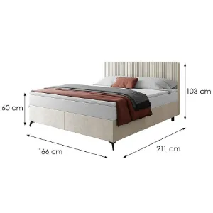 Obrazek Łóżko Wave z topperem 160x200 Manila 01/Tilia 03