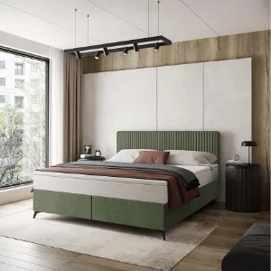 Obrazek Łóżko Wave z topperem 160x200 Manila 34/Tilia 37