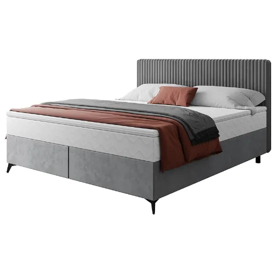 Obrazek Łóżko Wave z topperem 160x200 Manila 16/Tilia 90