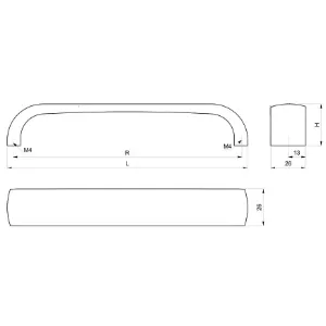 Obrazek Uchwyt meblowy A010-128 Chrom