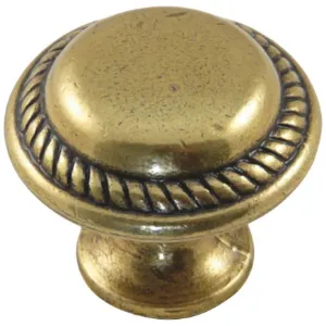 Obrazek Gałka meblowa Retro GR034 Patyna Mosiądz