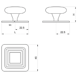Obrazek Gałka meblowa Retro GR047 Patyna Mosiądz