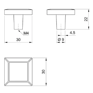 Obrazek Gałka meblowa G021 Chrom