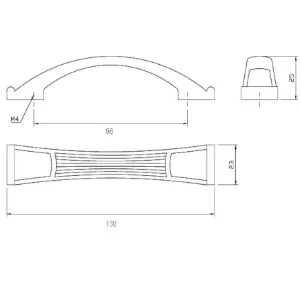 Obrazek Uchwyt meblowy Retro UR062-96 Patyna Mosiądz