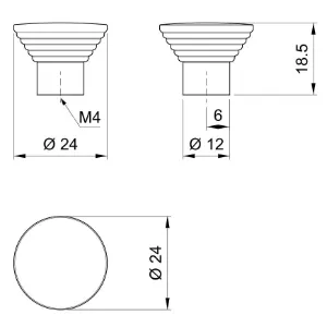 Obrazek Gałka meblowa G027 Chrom