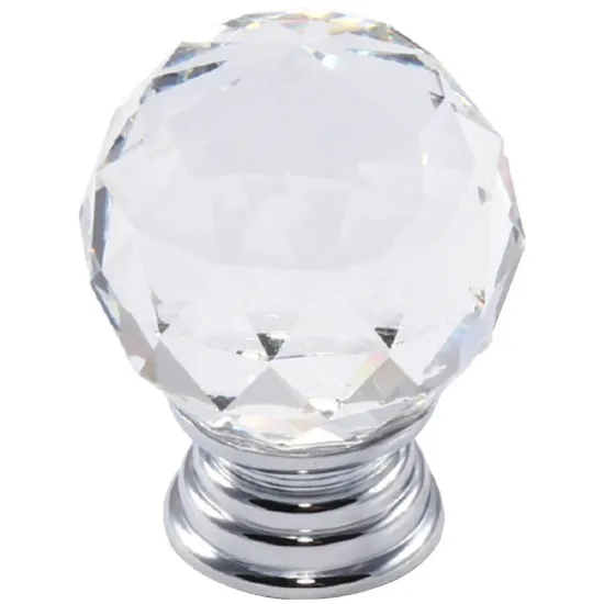 Obrazek Gałka meblowa GKS003 30mm Kryształ