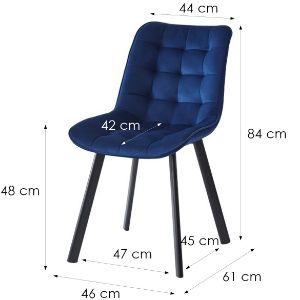 Obrazek Krzesło W174 Granatowe