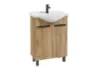 Obrazek SZAFKA Z UMYWALKĄ LILY D50 2D0S 4NN DSM DĄB CRAFT ZŁOTY