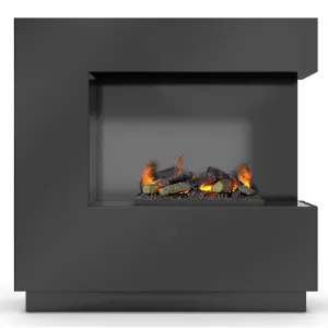 Obrazek Kominek elektryczny Zen Prawy 400/600 Black Glossy