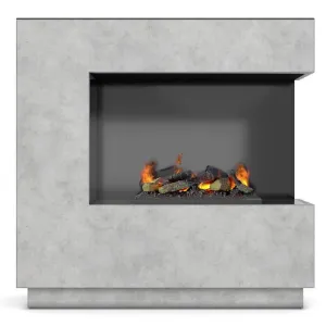 Obrazek Kominek elektryczny Zen Prawy 400/600 beton