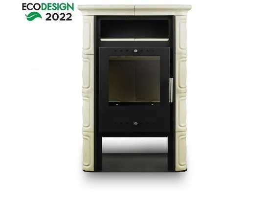 Obrazek Piec stalowo kaflowy VERA capuccino 6kW