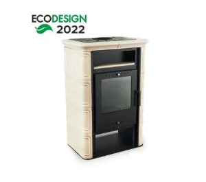 Obrazek Piec stalowo kaflowy VERA capuccino 6kW