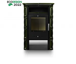 Obrazek Piec stalowo kaflowy VERA zielony 6kW