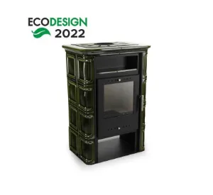 Obrazek Piec stalowo kaflowy VERA zielony 6kW
