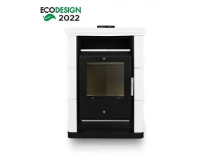 Obrazek Piec stalowo kaflowy Arta biały 6kW