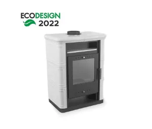 Obrazek Piec stalowo kaflowy Arta biały 6kW