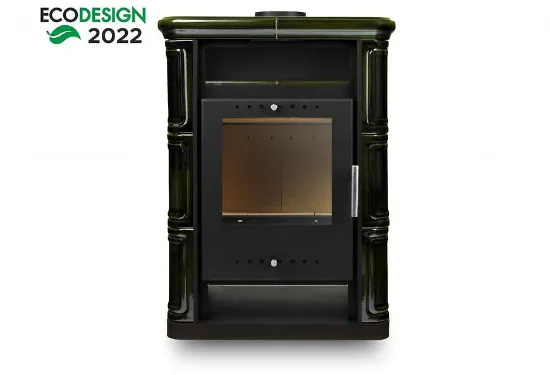 Obrazek Piec stalowo kaflowy Arta zielony 6kW