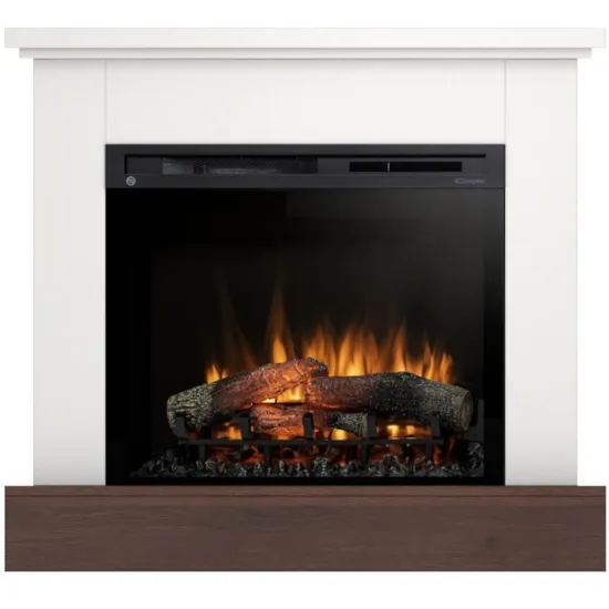 Obrazek Kominek elektryczny Jukon 28 biały mat/ciemny dąb