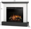 Obrazek Kominek elektryczny Jukon 28 biały mat/czarny