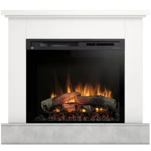 Obrazek Kominek elektryczny Jukon 28 biały mat/beton