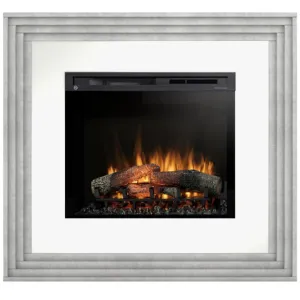 Obrazek Kominek elektryczny Katra 28 biały/beton