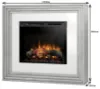 Obrazek Kominek elektryczny Katra 28 biały/beton
