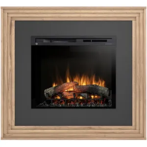 Obrazek Kominek elektryczny Katra 28 jasny dąb/czarny