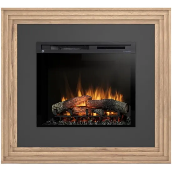 Obrazek Kominek elektryczny Katra 28 jasny dąb/czarny