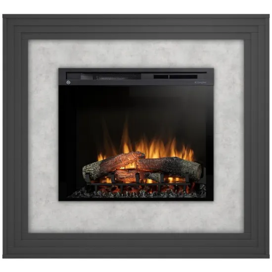 Obrazek Kominek elektryczny Katra 28 czarny/beton