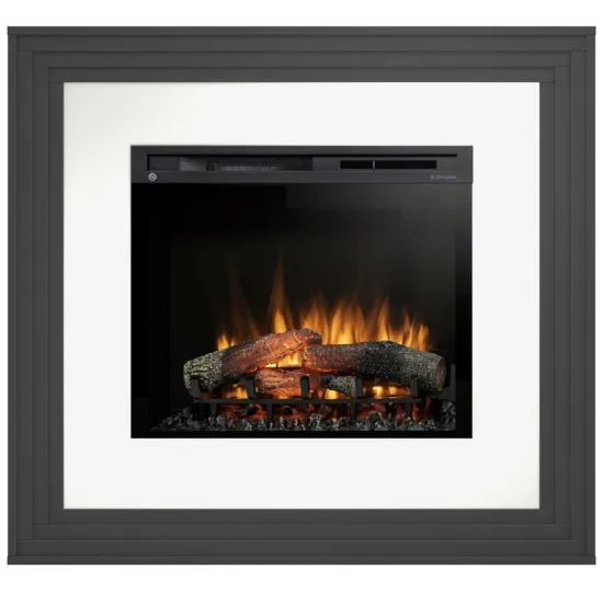 Obrazek Kominek elektryczny Katra 28 czarny/biały