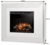 Obrazek Kominek elektryczny Katra 28 biały