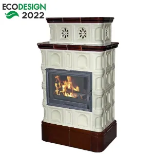 Obrazek Piec kaflowy Melk Creme-Coffeebrown 9 kW