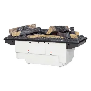 Obrazek Kominek elektryczny Tecero Cassette 400/600 biały/dąb