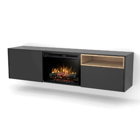 Obrazek Kominek elektryczny Tecero 26" czarny/dąb