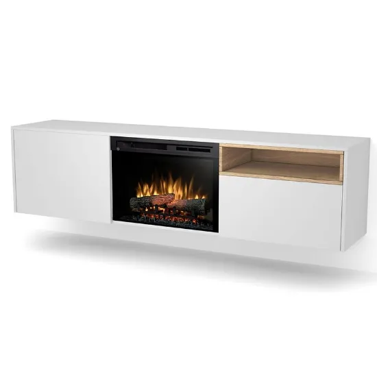 Obrazek Kominek elektryczny Tecero 26" biały/dąb