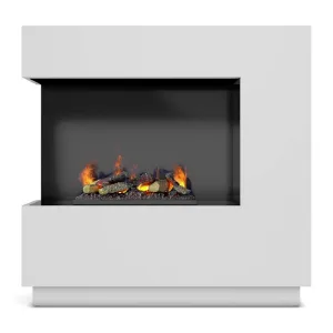 Obrazek Kominek elektryczny Zen Lewy 400/600 biały mat