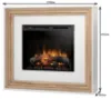 Obrazek Kominek elektryczny Katra 28 biały/dąb