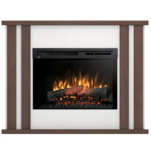 Obrazek Kominek elektryczny Kelso 28 biały/ciemny dąb