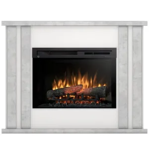 Obrazek Kominek elektryczny Kelso 28 biały/beton