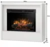 Obrazek Kominek elektryczny Klar 28 biały