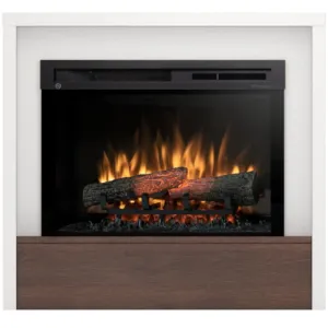 Obrazek Kominek elektryczny Klar 28 biały/ciemny dąb