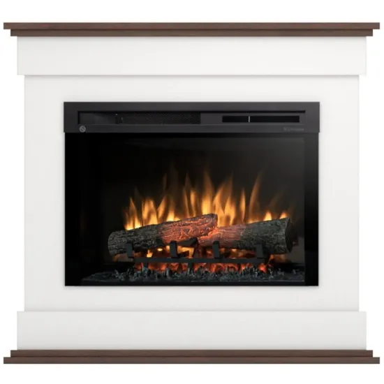 Obrazek Kominek elektryczny Lenox 26 biały/ciemny dąb