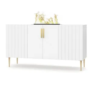 Obrazek Kominek elektryczny Prins 500r  biały