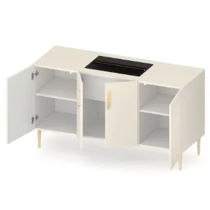 Obrazek Kominek elektryczny Prins 500r  Beige