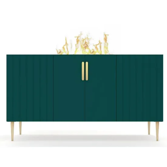 Obrazek Kominek elektryczny Prins 500  Green Glass