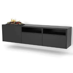 Obrazek Kominek elektryczny Tecero Cassette 400/600 czarny