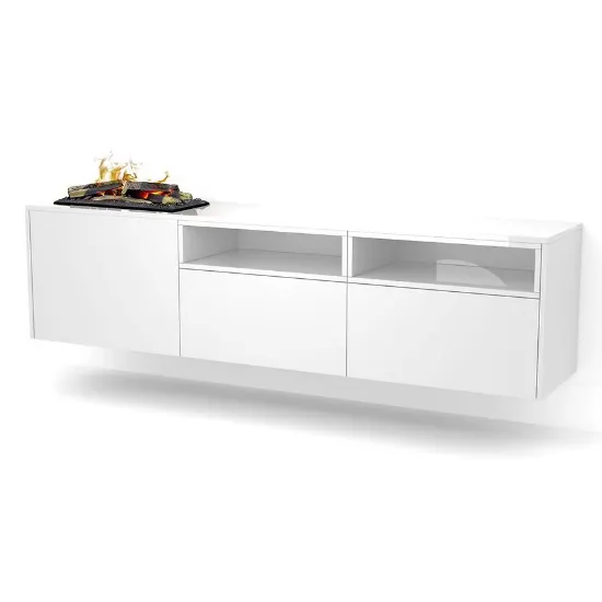 Obrazek Kominek elektryczny Tecero Cassette 400/600 biały mat