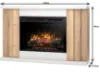 Obrazek Kominek elektryczny Paria 28 biały/jasny dąb